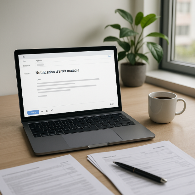 Modèle d'email pour un arrêt maladie : exemple à suivre
