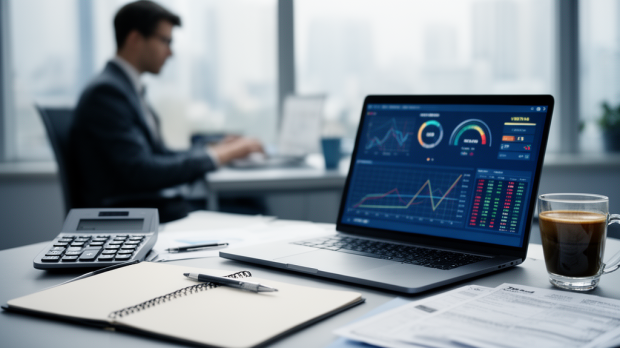 Consultant indépendant utilisant un simulateur de portage salarial pour estimer son salaire net et comparer ses revenus.