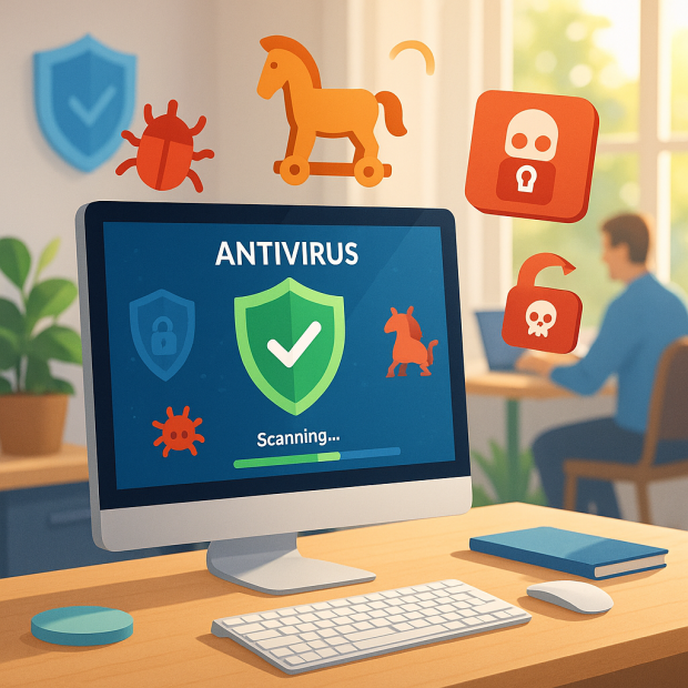 Citez deux catégories de logiciels malveillants (malware) pour protéger votre système